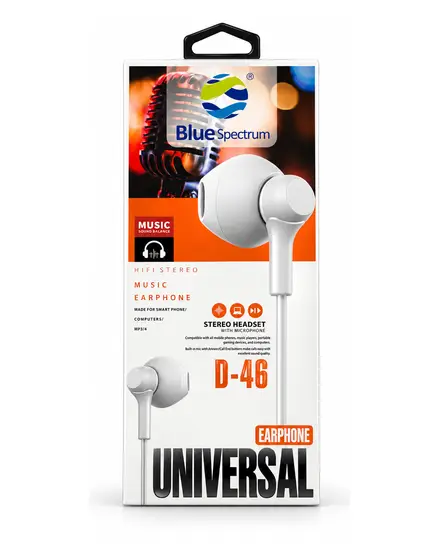 Universal Earphone Blue Spectrum D-46
