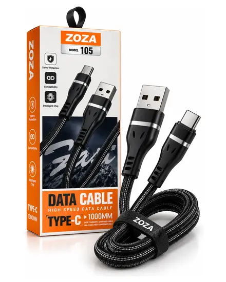 كابل High Speed Type-C 1 متر Zoza 105